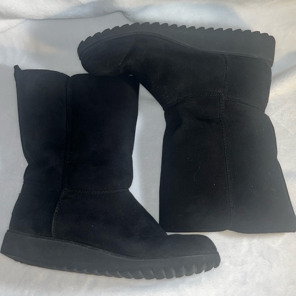 New York & Company Shoes - NY&Co black faux fur lined boots